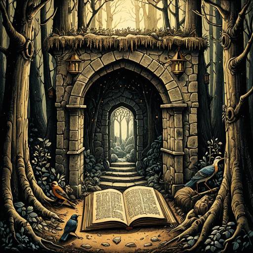 Medieval Fantasy Alcove in the Forest