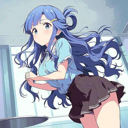 Illustration of Asari nanami, idolmaster in the style of Rasahan