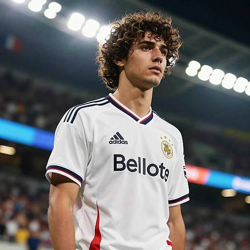 Curly Shag Hairstyle on Athlete