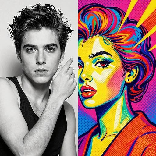 AI Pop Art Transformation Process