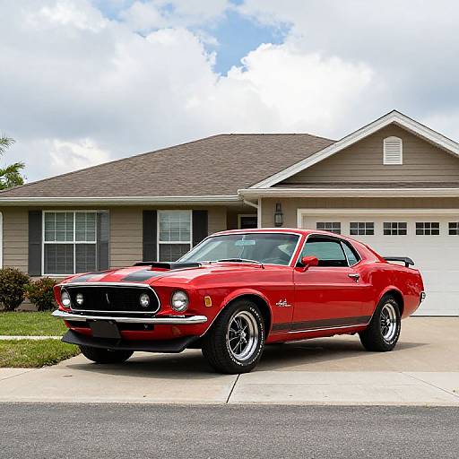 Candy Apple Red 1969 Ford Mustang