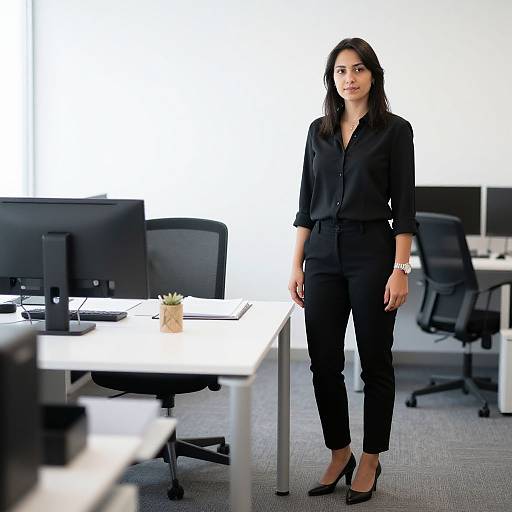 Professional Woman Standing in Office