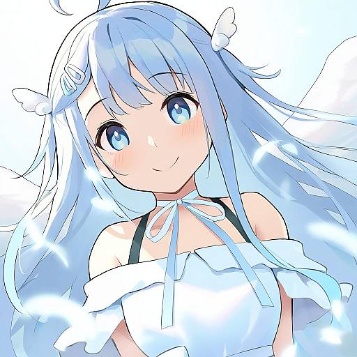 Illustration of Amatsuka uto, indie virtual youtuber in the style of Kekemotsu