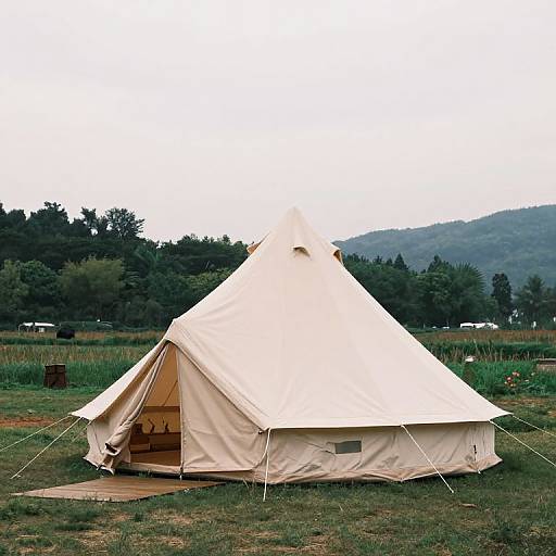 Romantic Bell Tent Setting