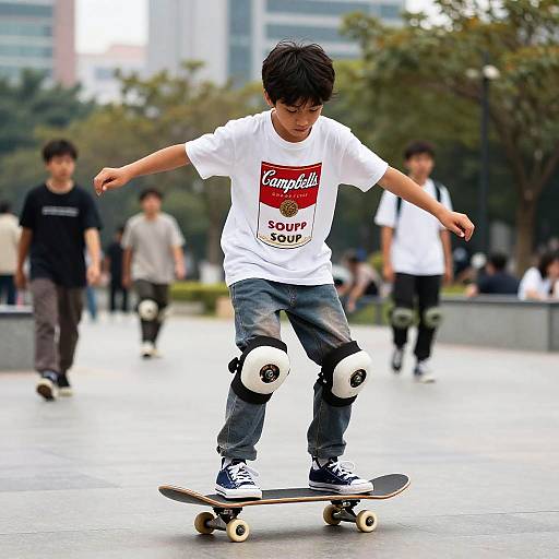Photograph of a young Asian boy with black hair, wearing a white 