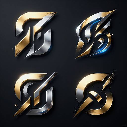 Futuristic Abstract AI Decal Designs