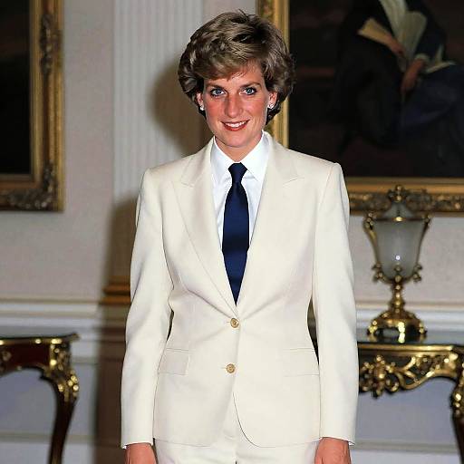 Princess Diana Inspired Suit Portrait