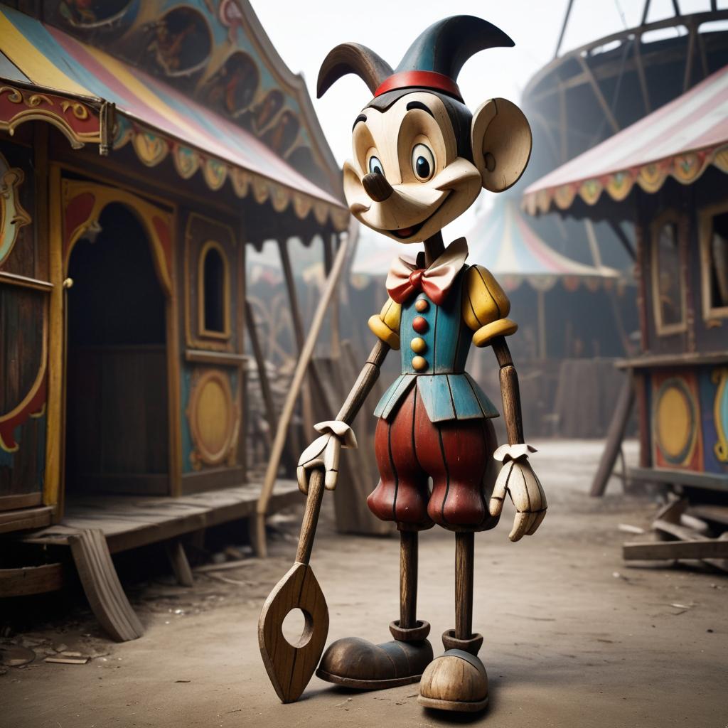 Dark Twisted Pinocchio at Abandoned Carnival