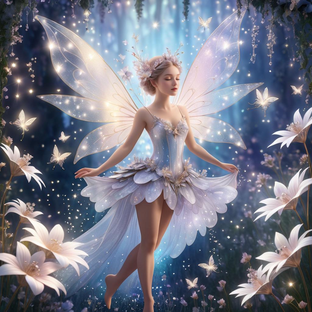 Whimsical Fairy in Dreamy Wonderland