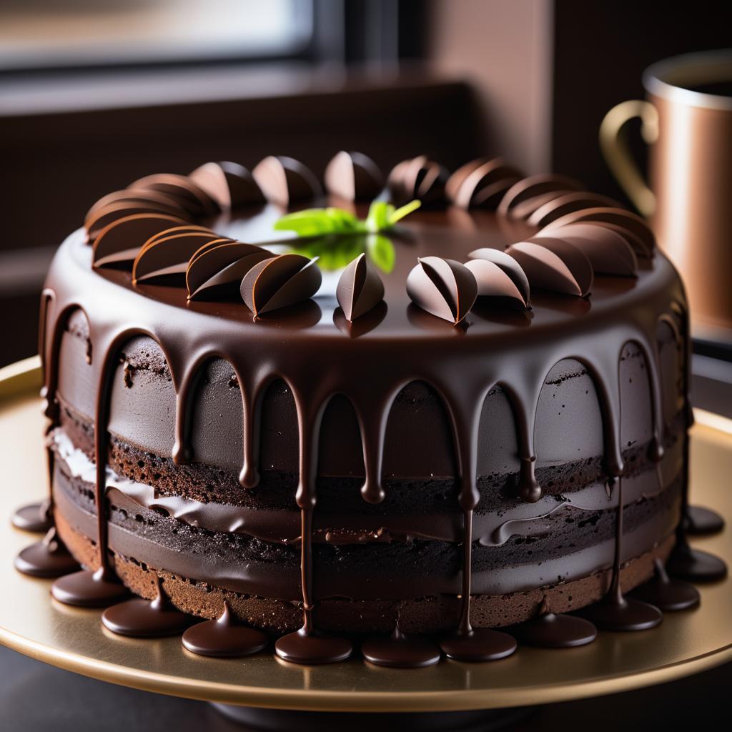 Ultra-Realistic Chocolate Cake Photography