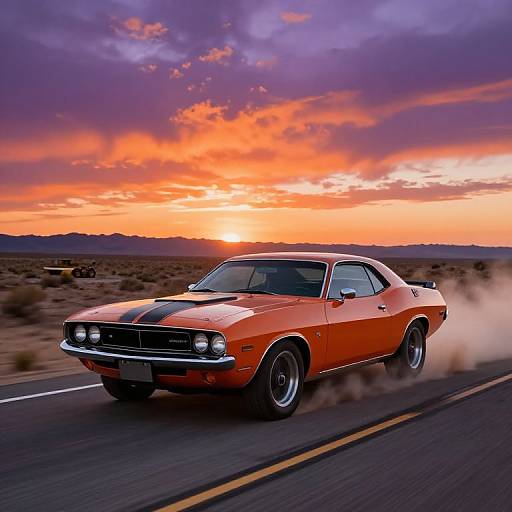 Classic Dodge Challenger Desert Speed