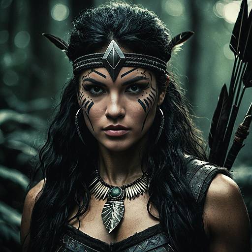 Fearless Amazon Huntress Portrait