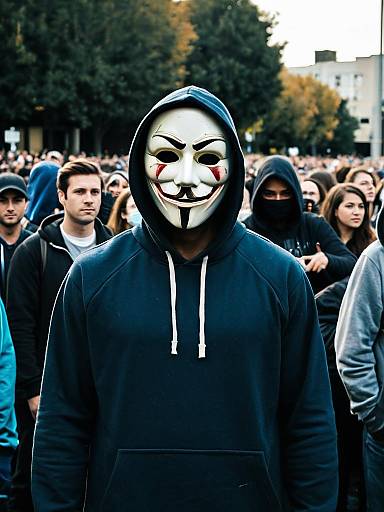 Male Purge Costume Hoodie Mask