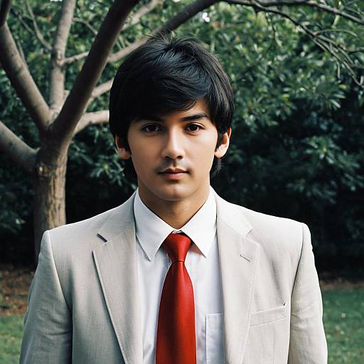 Stylish Boy in Beatles-Inspired Attire