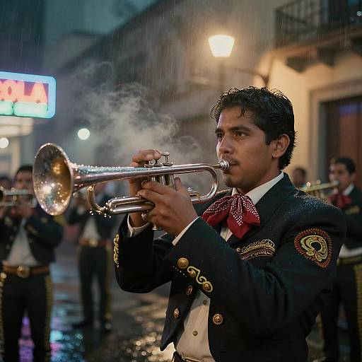 Neo-Mariachi Night — Trumpet Virtuoso Portrait