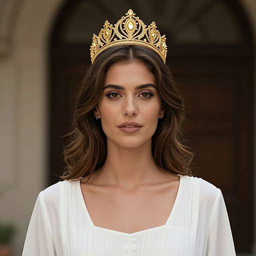 Close-Up Greek Fancy Dress Woman