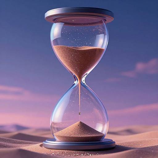 Colossal Hourglass Dripping Stardust