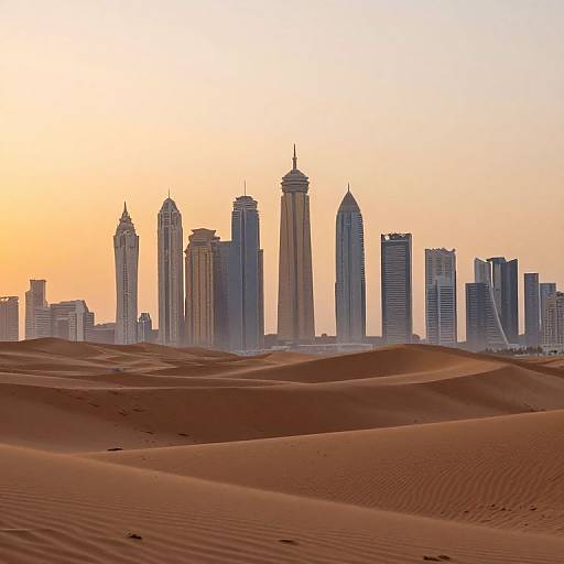 Dubai Sunset Long-Exposure Dunes
