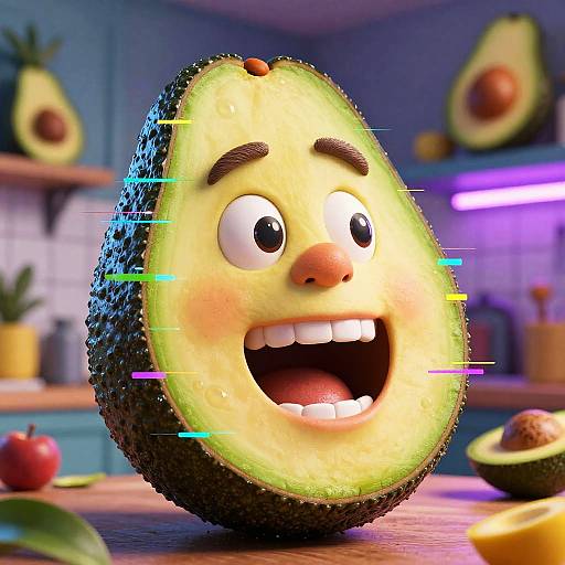 Nikocado Avocado Surreal AI Portrait