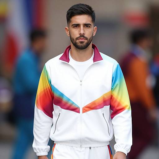 Realistic Portrait of Male in Sergio Tacchini Tracksuit