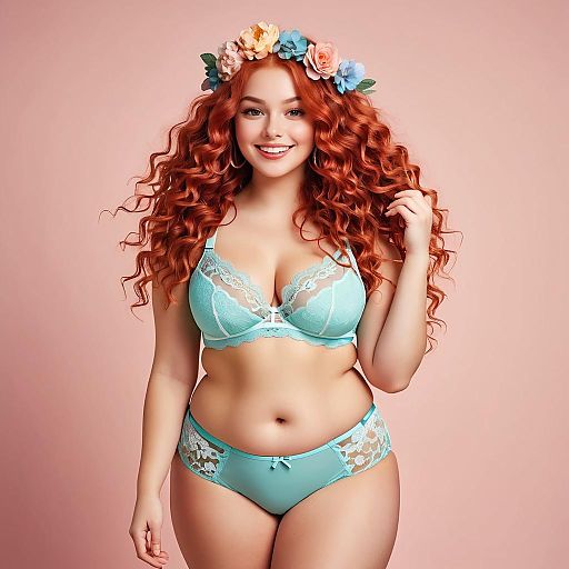 Carefree Bohemian Vibes with Curvy Beauty