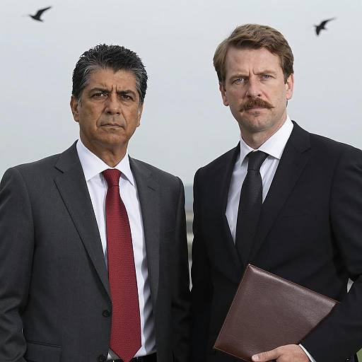 Professional Portrait of Two Suited Men