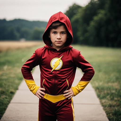 Classic Kid Flash Costume Portrait
