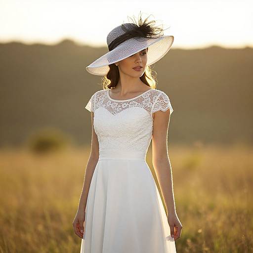 Elegant Woman in Golden Hour Light