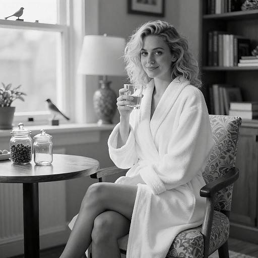 Cozy Living Room Bliss in Monochrome