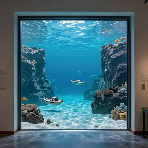 Seamless Indoor to Underwater Scene