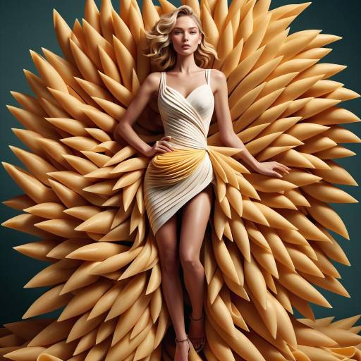 Surreal Fashion: Woman in Penne Wrap