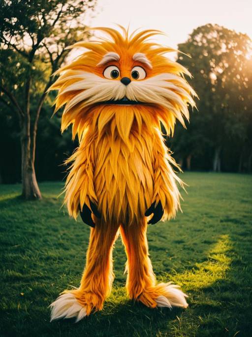 Man in Lorax Costume Outdoor Portrait