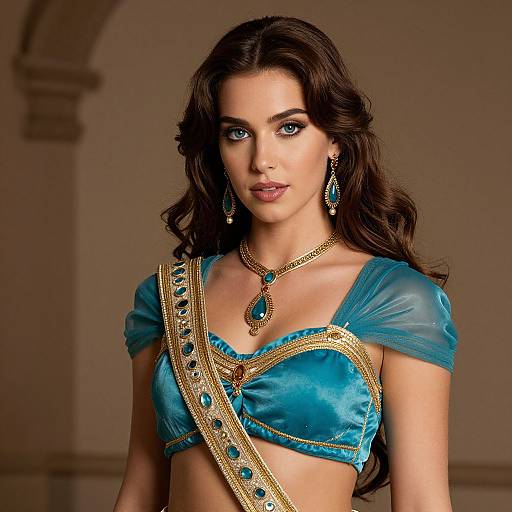 Realistic Jasmine Aladdin Costume Portrait
