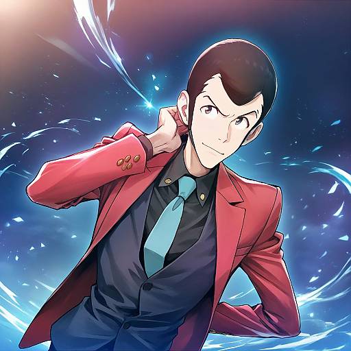 Illustration of Arsene lupin iii, lupin iii in the style of Koyuki (kotatsu358)