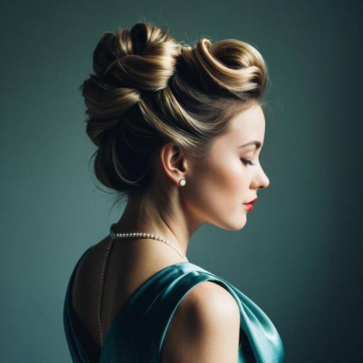 Elegant Twisted Updo in Evening Fashion Elegant Twisted Updo in Evening Fashion