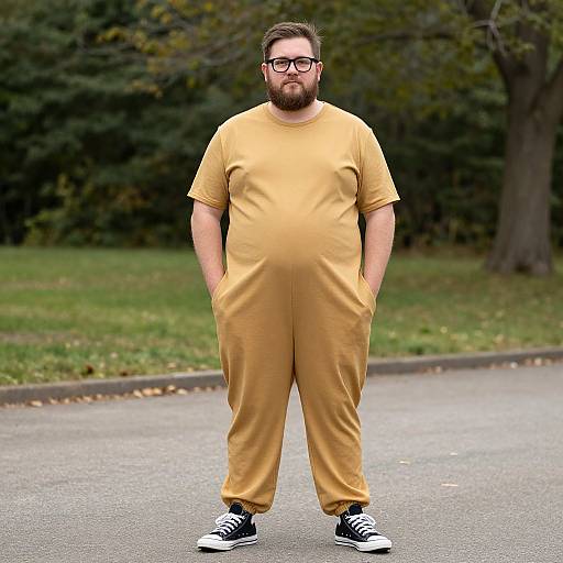 Funny Plus Size Male Costume Outdoors
