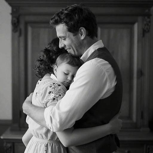 Intimate Embrace: Black-and-White Love