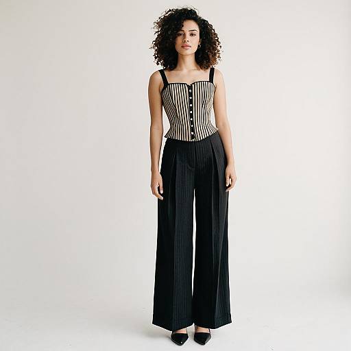 Modern Casual Woman in Structured Corset