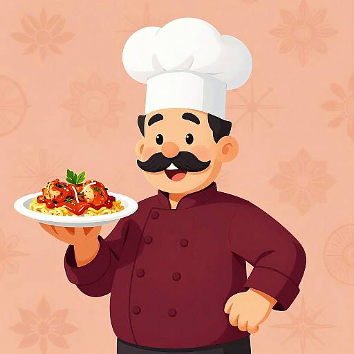 Cheerful Chef with Tikka Masala