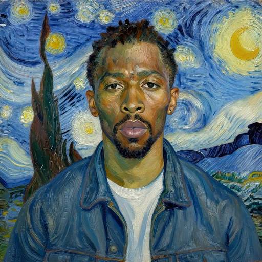 Vincent Van Gogh Style Kanye Portrait
