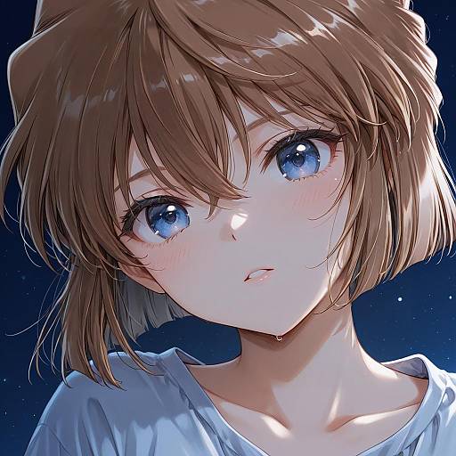 Illustration of Haibara ai, meitantei conan in the style of Konayama kata