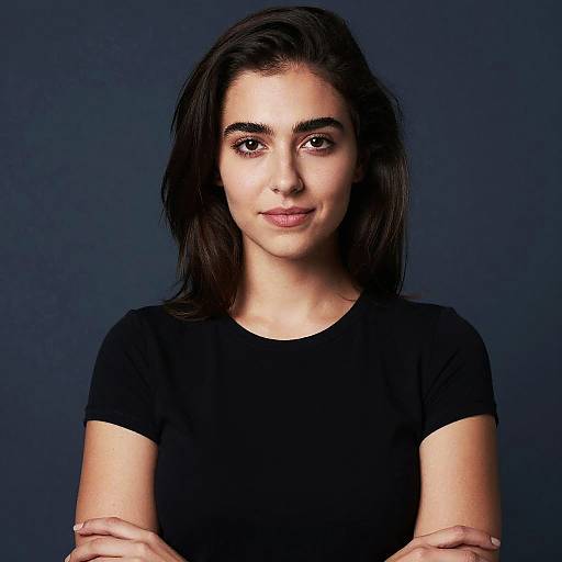 Portrait of Young Woman with Crossed Arms