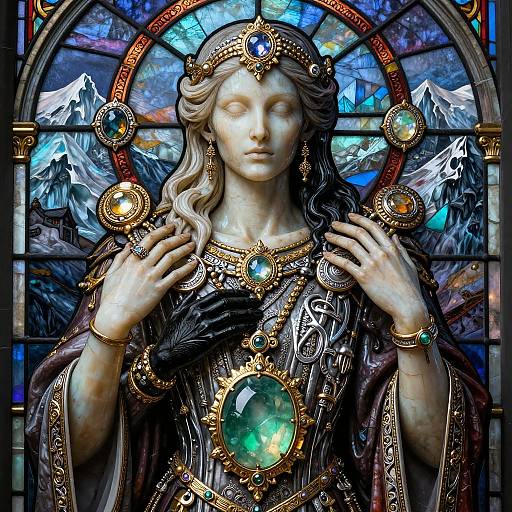 Intricate Gothic Fantasy Amulet Design