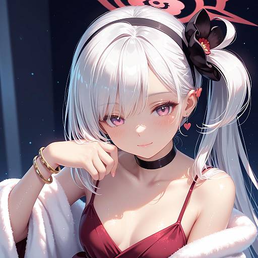 Illustration of Mutsuki (dress) (blue archive), blue archive in the style of A.x.