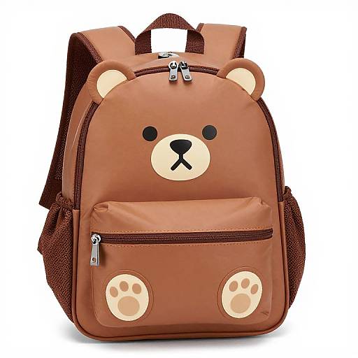 Kids Brown Bear Waterproof Backpack