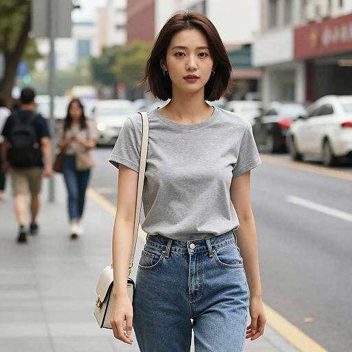 Trendy Woman in Urban Outfit