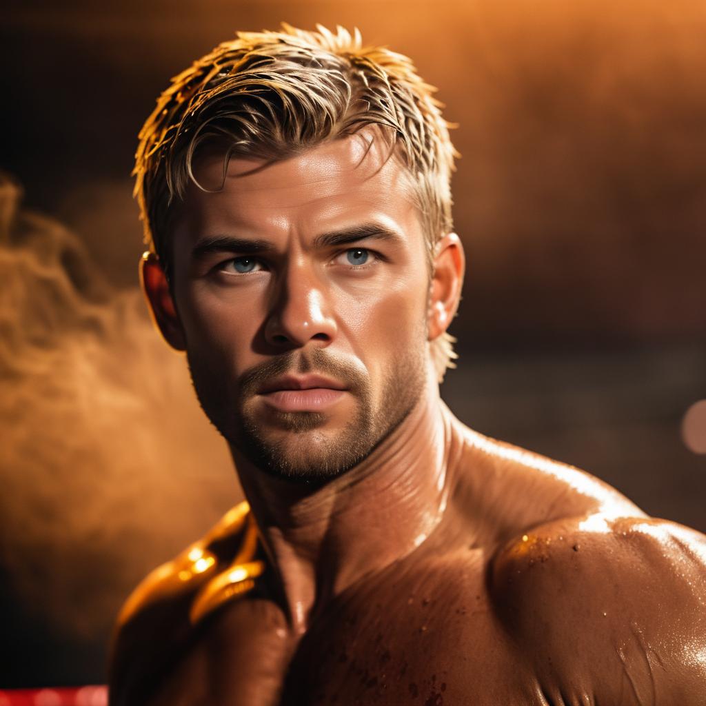 Chris Hemsworth: Intense Muay Thai Fighter Shot