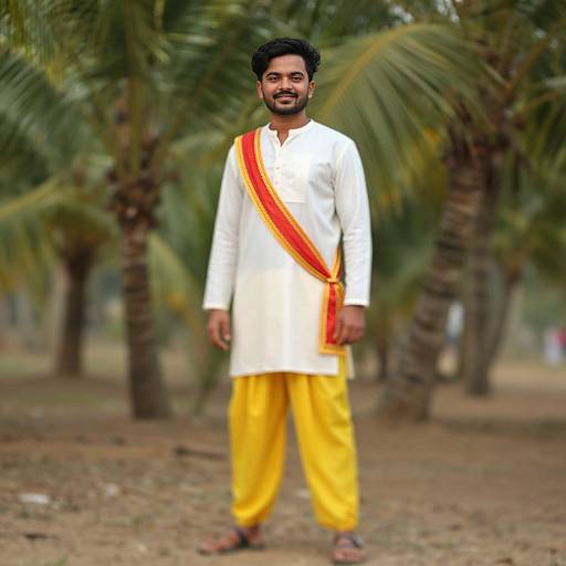 Motu Patlu Inspired Costume Outdoors