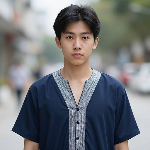 Realistic Portrait of Man in Kaftan