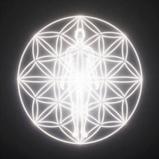 Icosahedral Flower of Life Around Human
